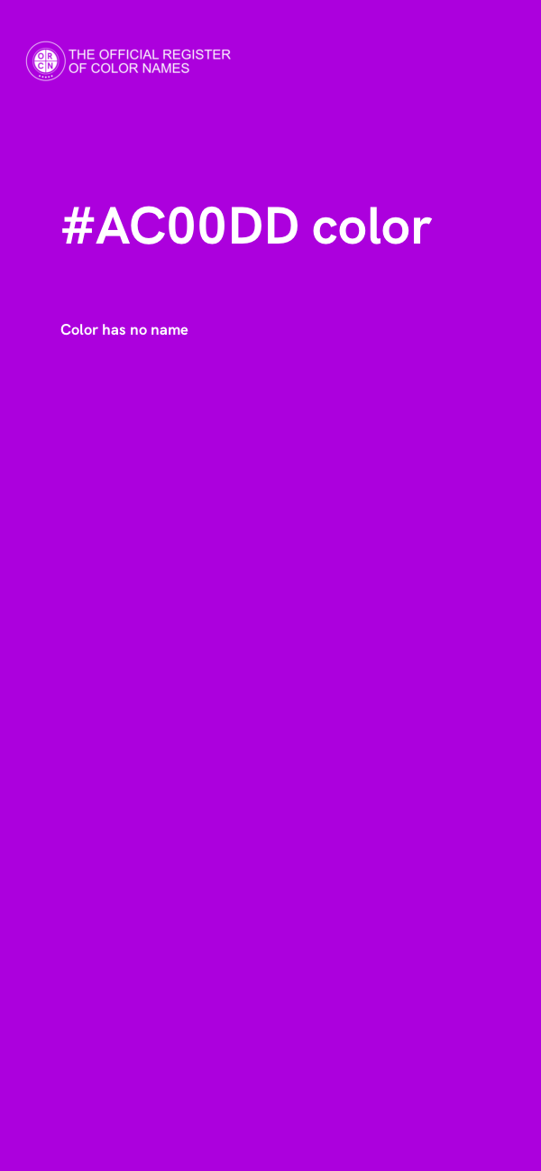 #AC00DD color image