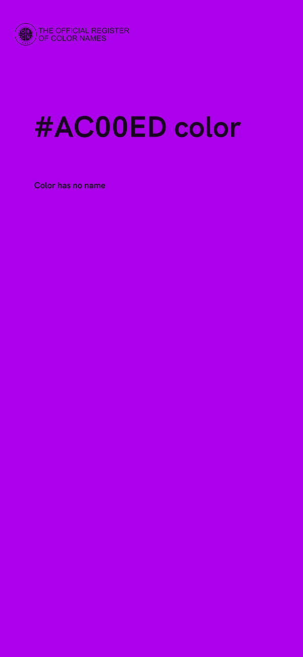 #AC00ED color image