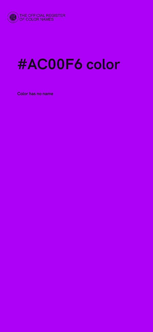 #AC00F6 color image