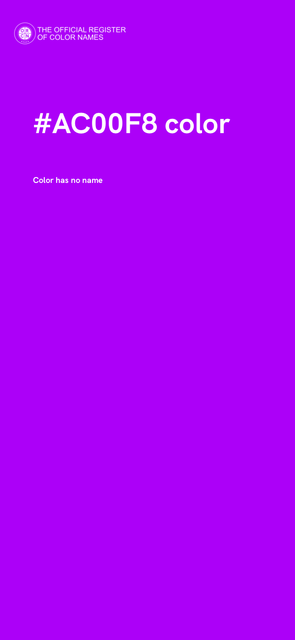 #AC00F8 color image
