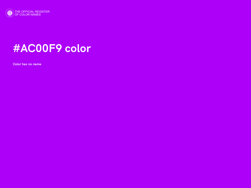 #AC00F9 color image