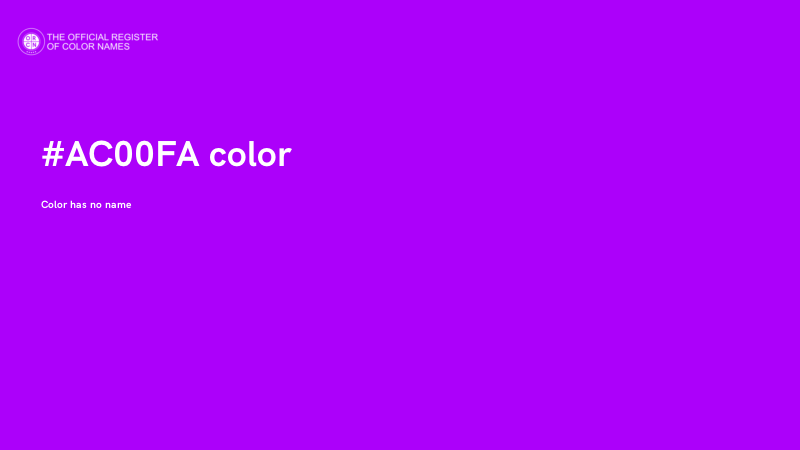 #AC00FA color image