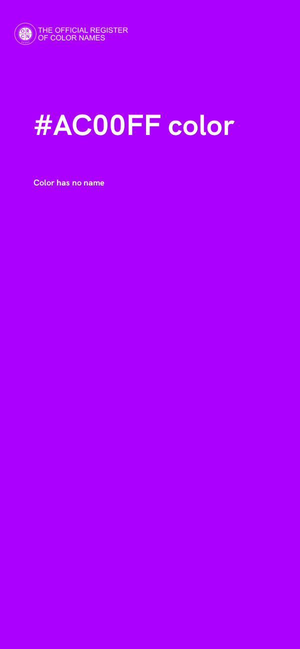 #AC00FF color image