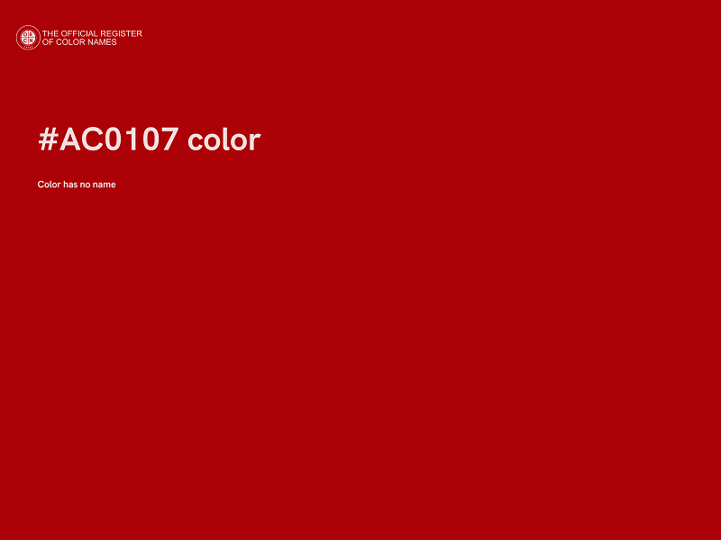 #AC0107 color image