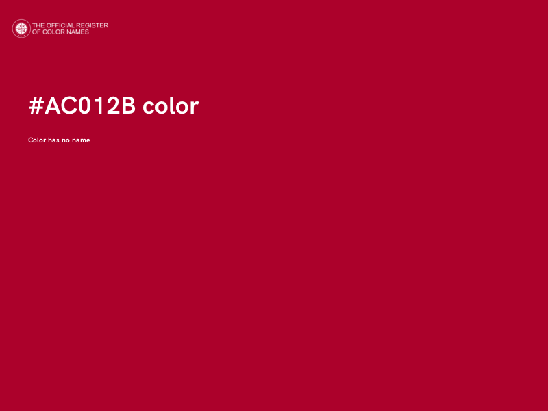 #AC012B color image