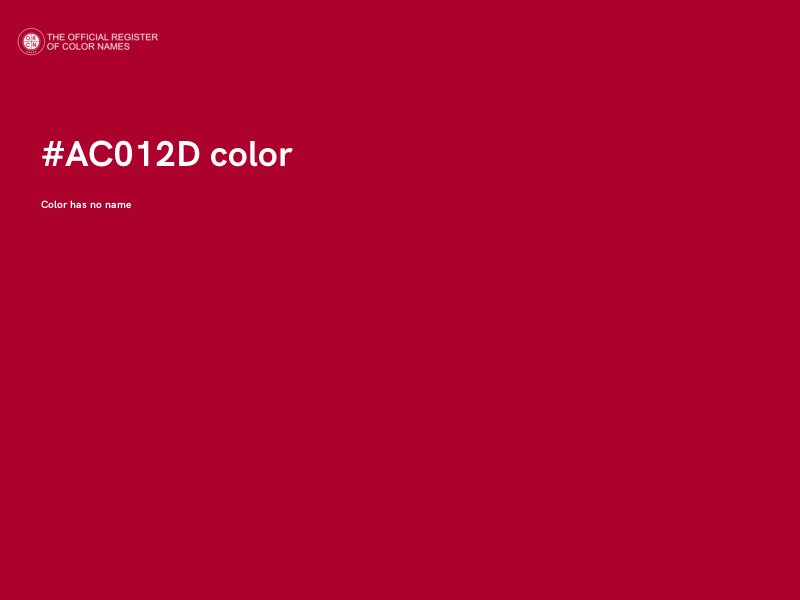 #AC012D color image