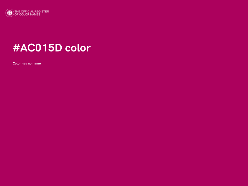 #AC015D color image