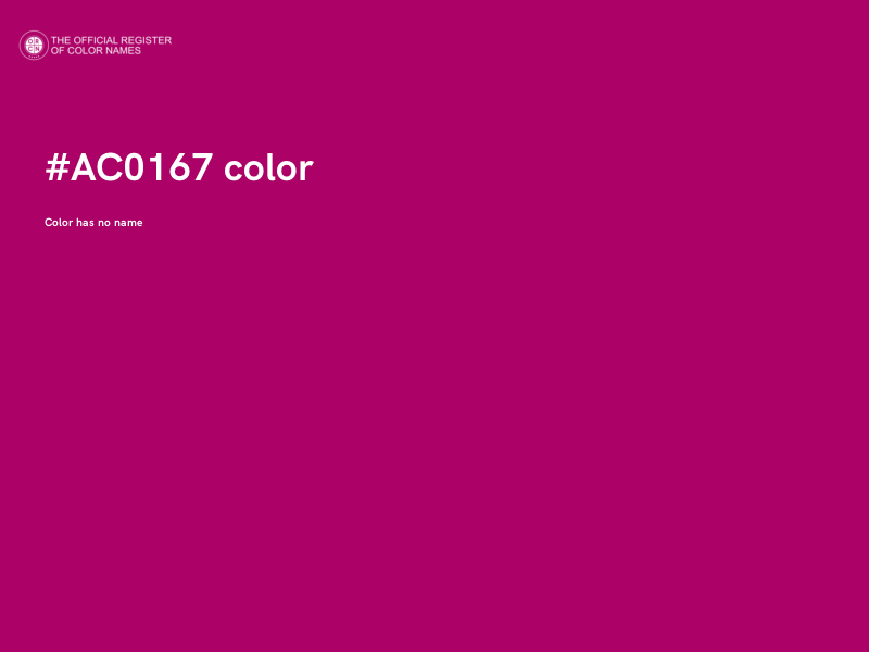 #AC0167 color image