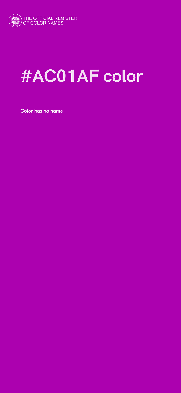 #AC01AF color image