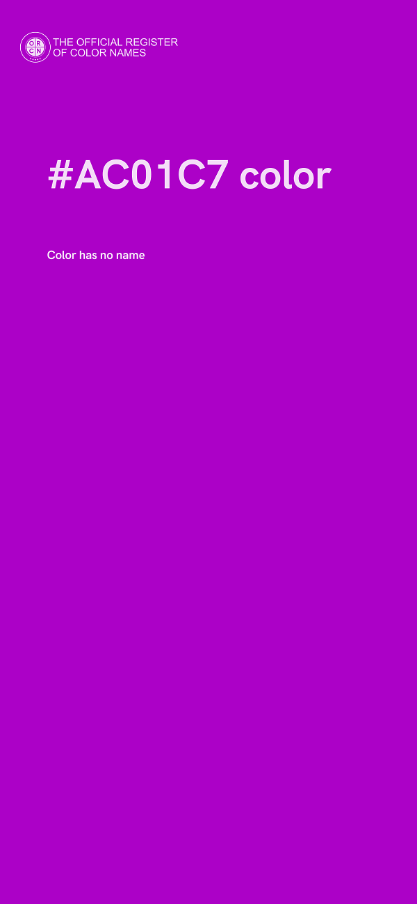 #AC01C7 color image