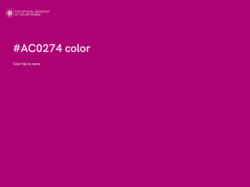 #AC0274 color image