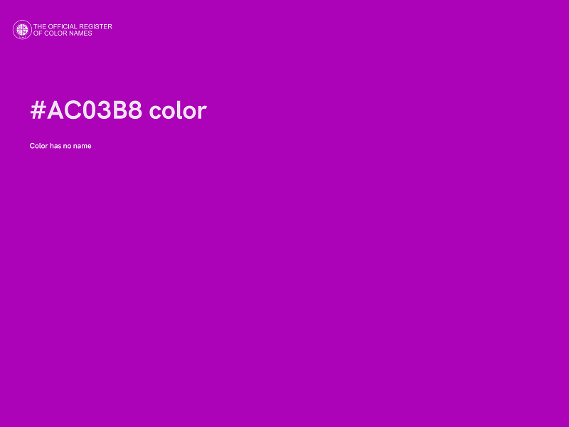 #AC03B8 color image