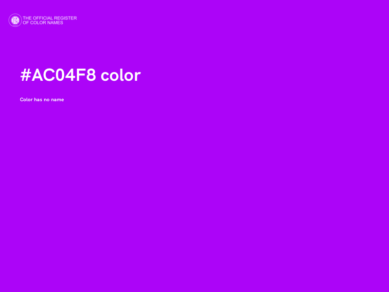 #AC04F8 color image
