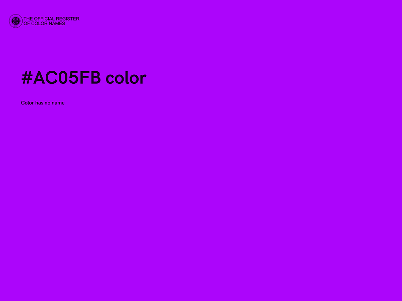 #AC05FB color image