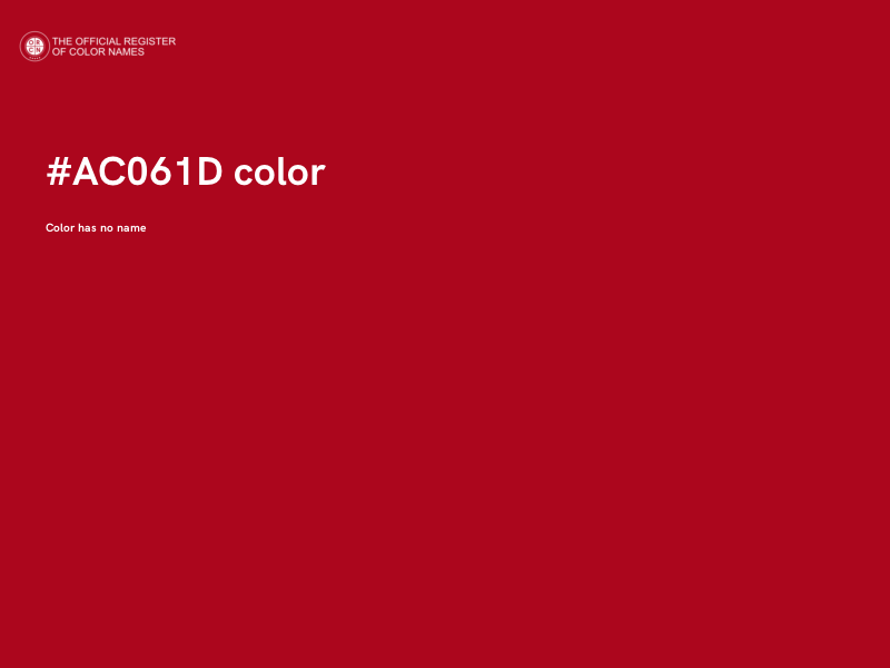 #AC061D color image