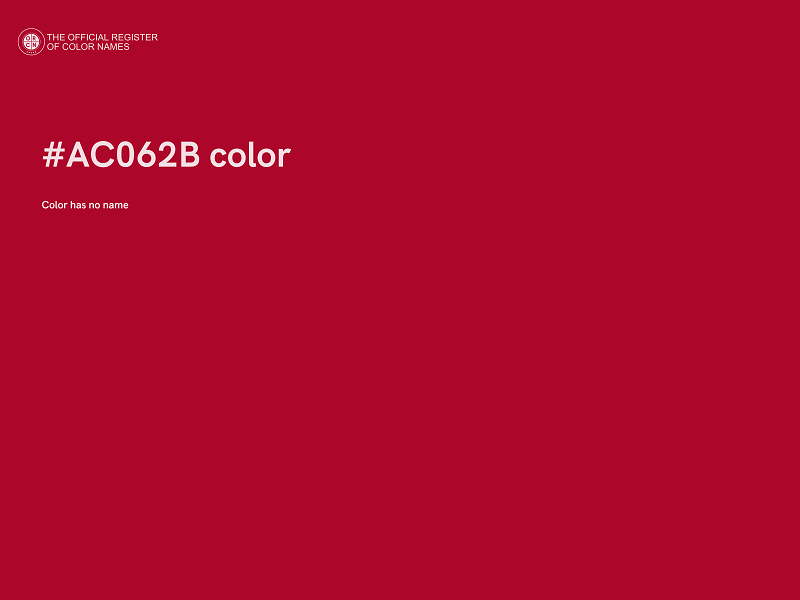 #AC062B color image