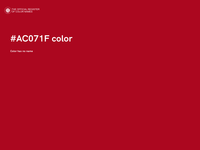 #AC071F color image