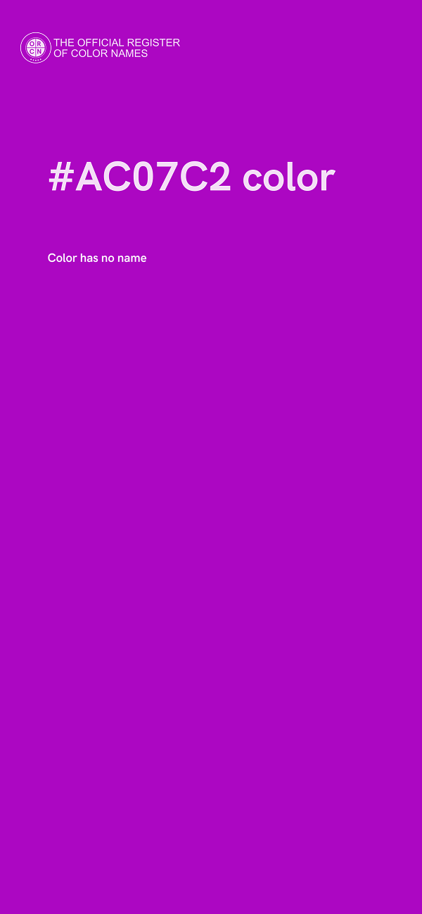 #AC07C2 color image