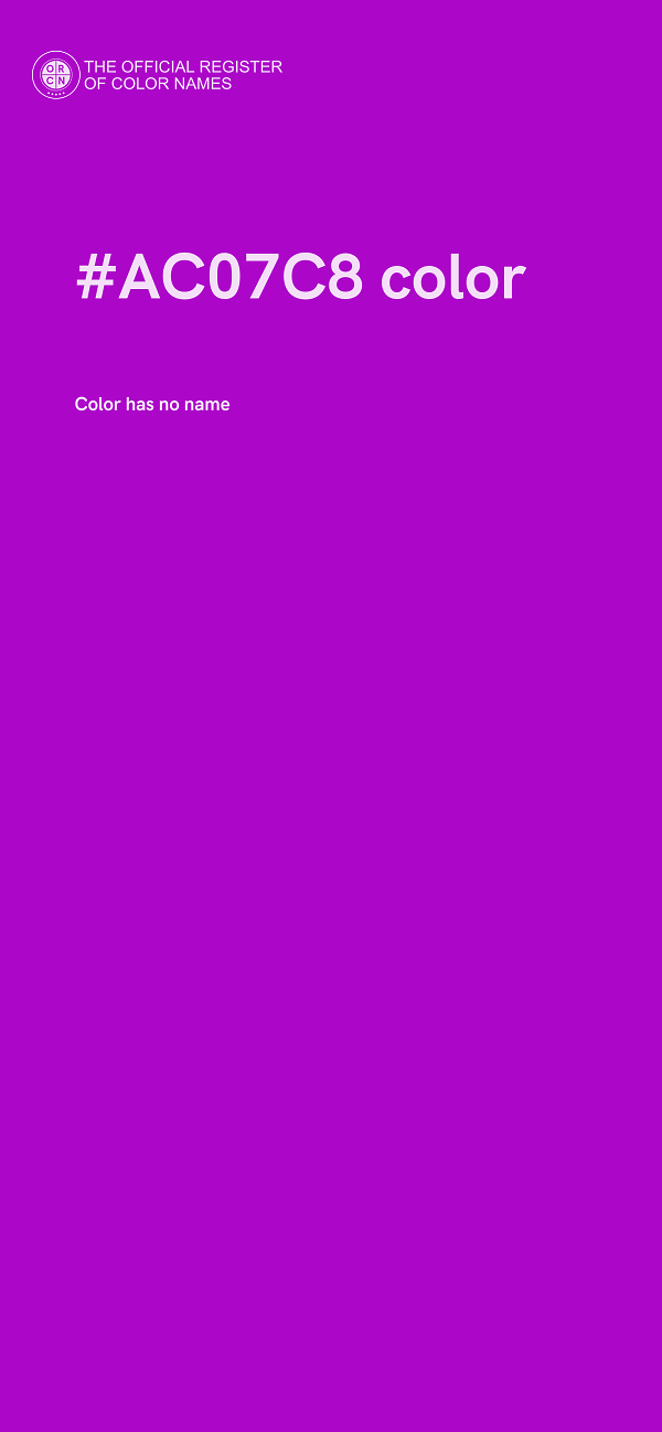 #AC07C8 color image