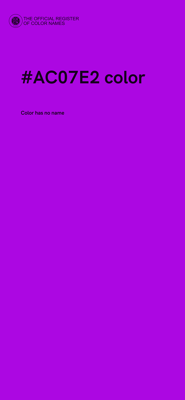 #AC07E2 color image