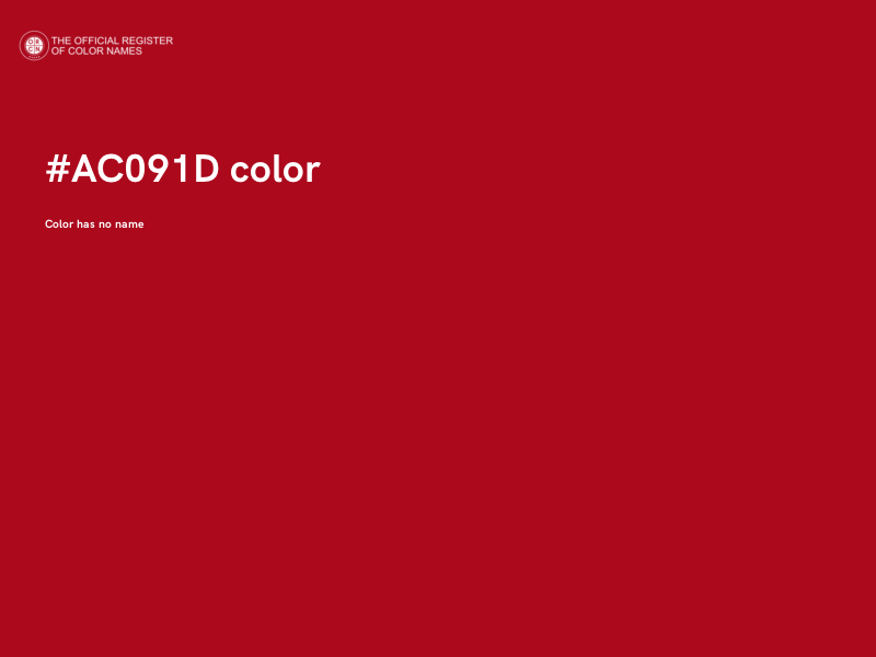#AC091D color image