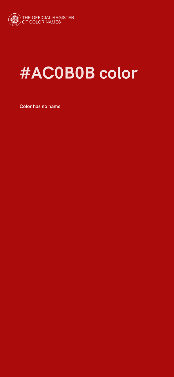 #AC0B0B color image