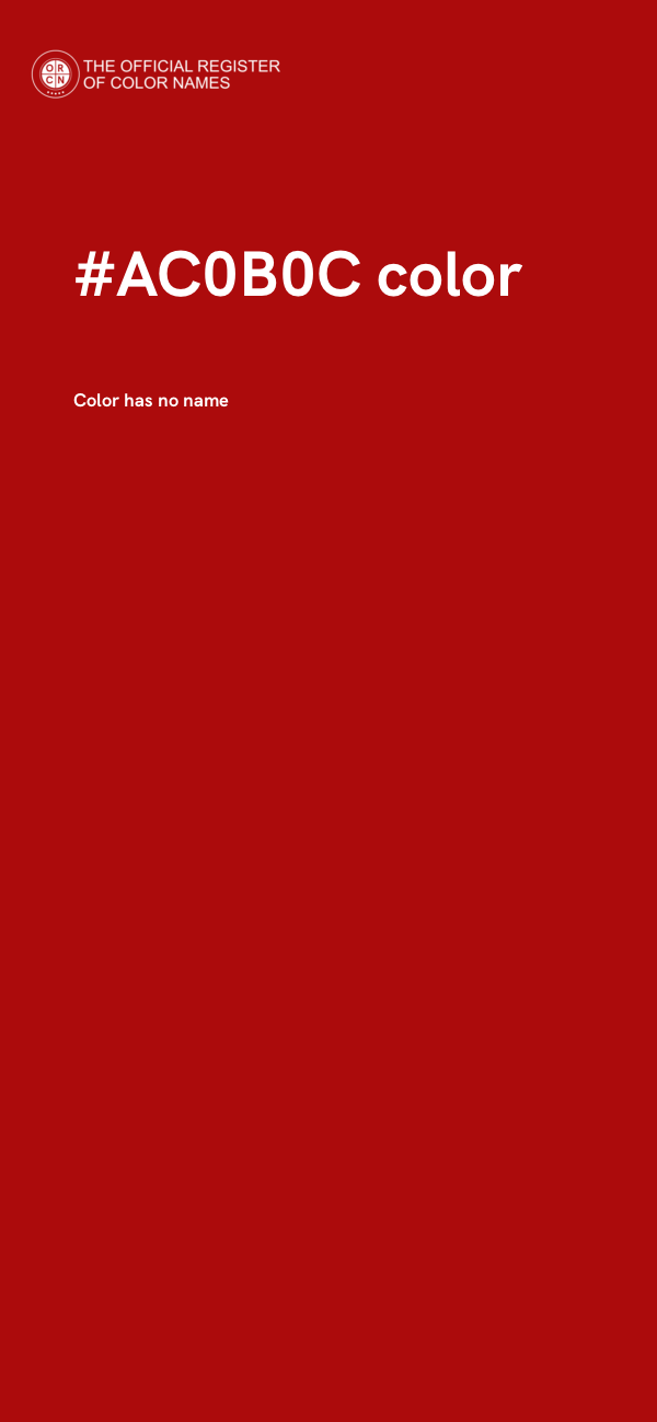 #AC0B0C color image