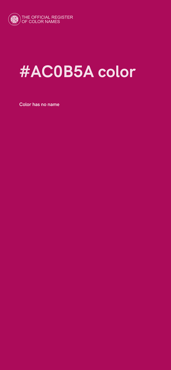 #AC0B5A color image
