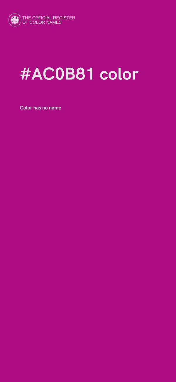 #AC0B81 color image