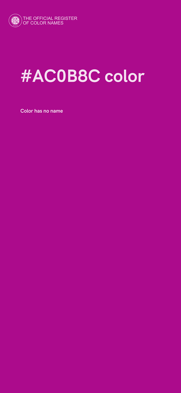#AC0B8C color image
