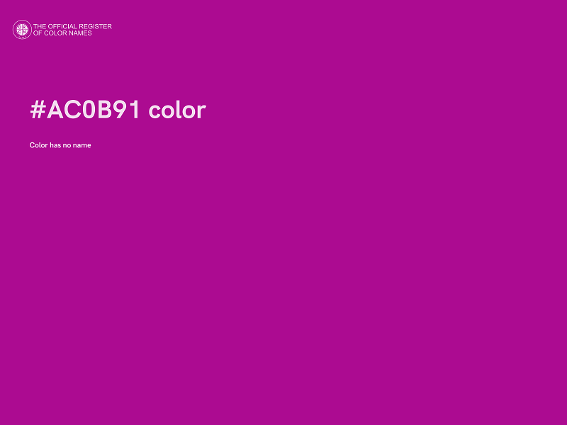 #AC0B91 color image