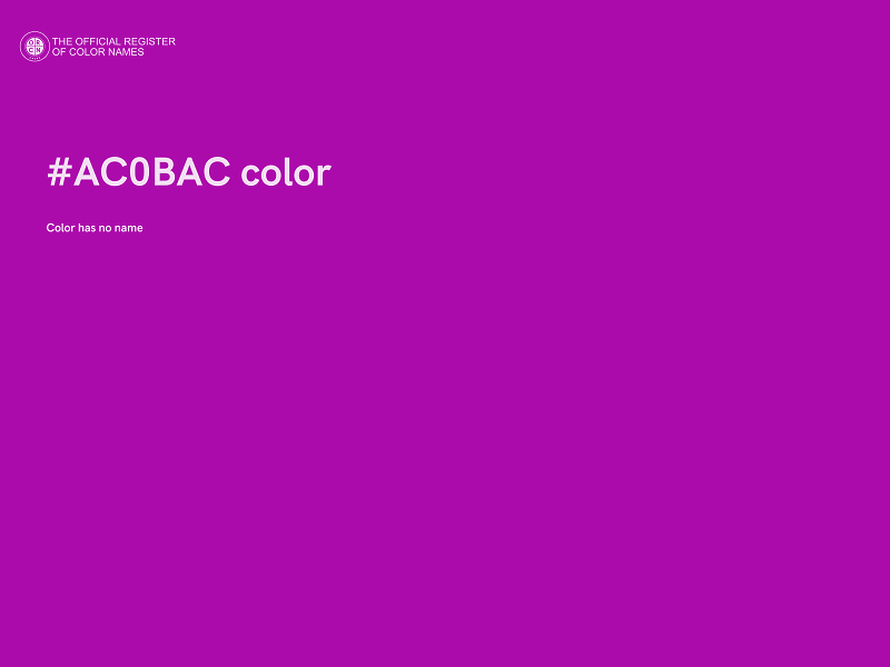 #AC0BAC color image