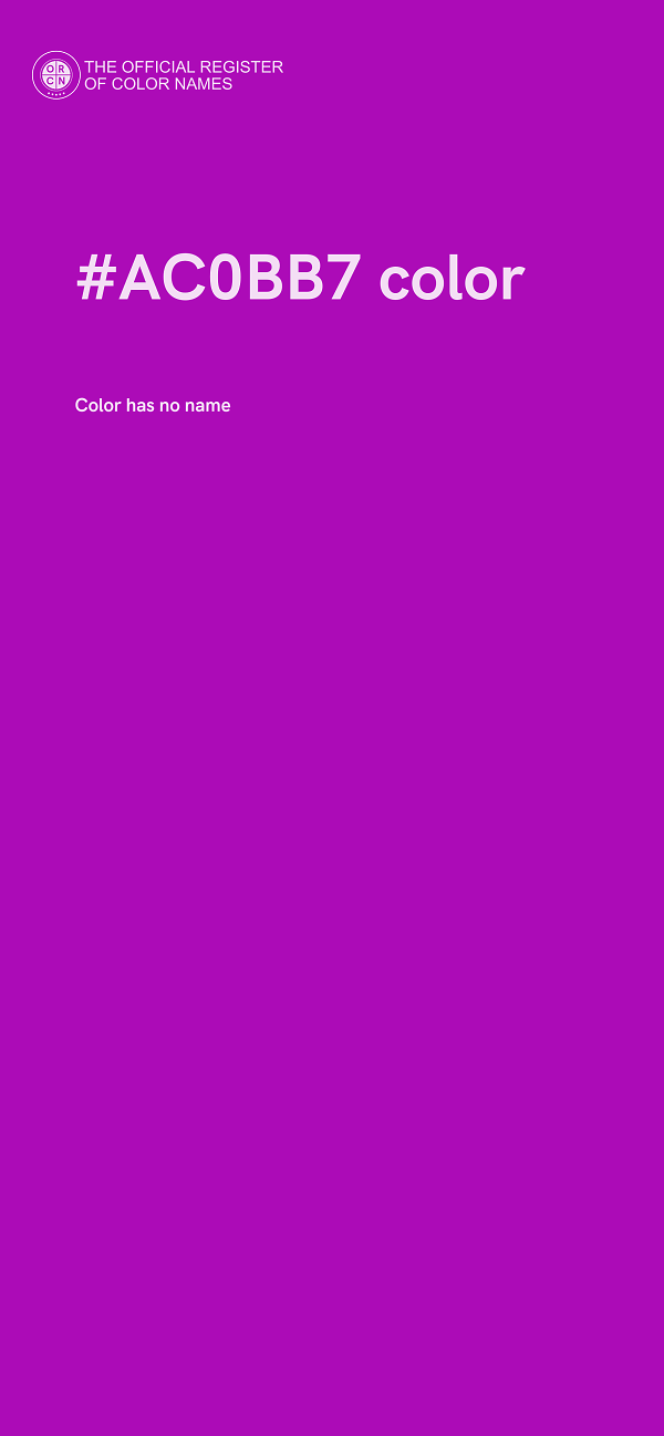 #AC0BB7 color image
