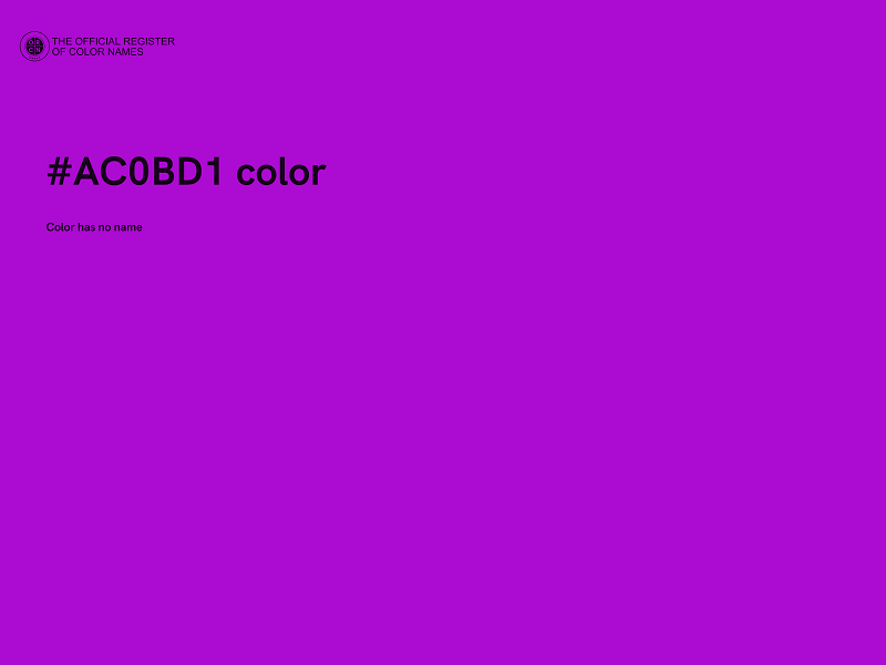 #AC0BD1 color image