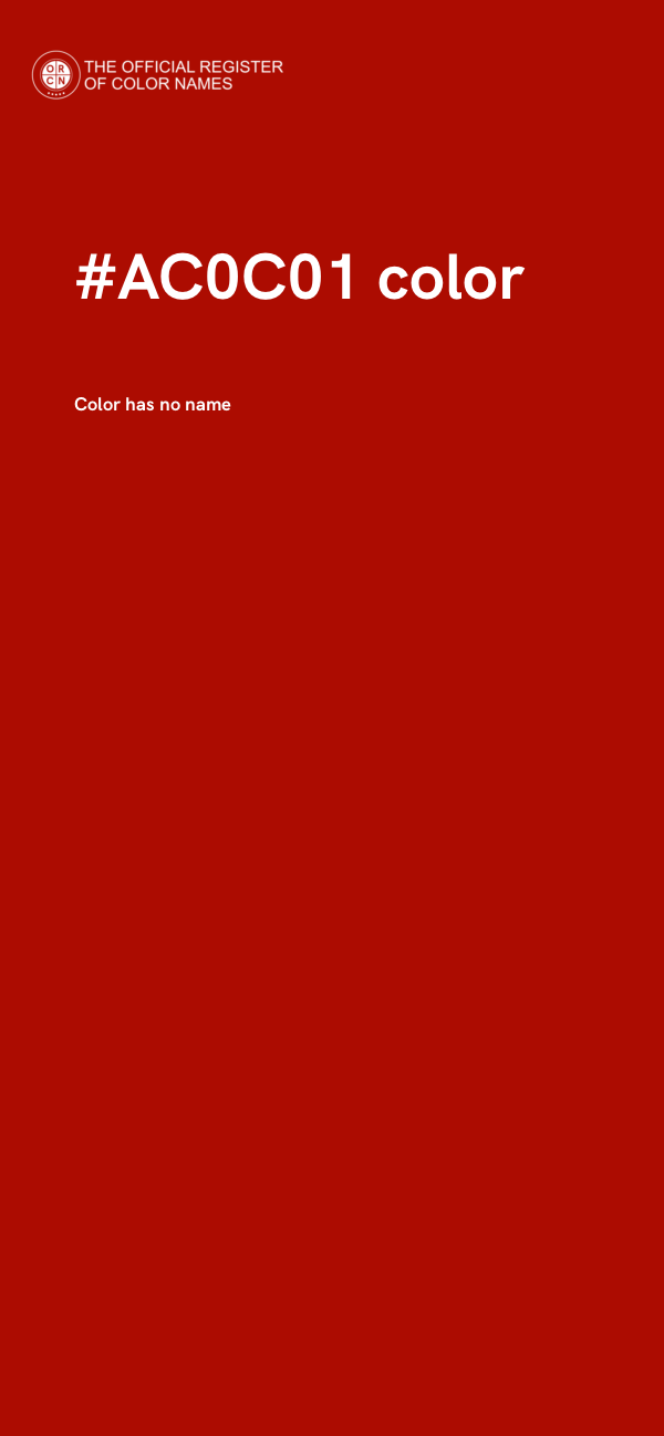 #AC0C01 color image
