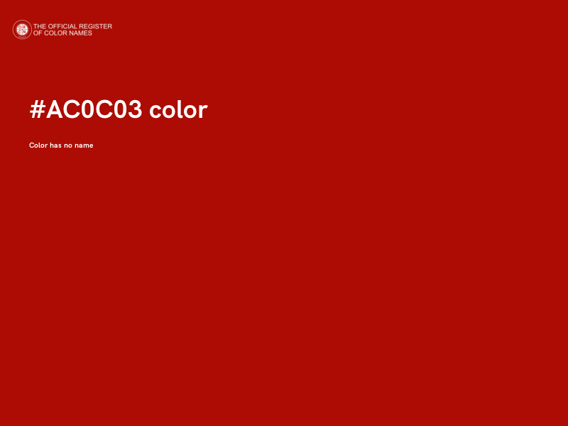 #AC0C03 color image