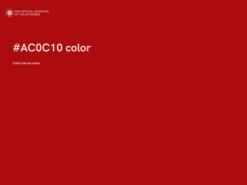 #AC0C10 color image