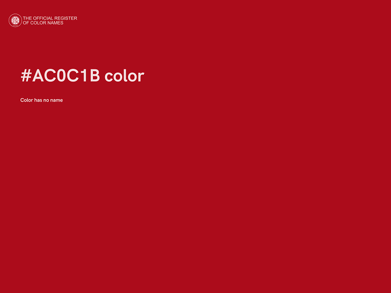 #AC0C1B color image