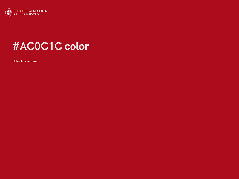 #AC0C1C color image