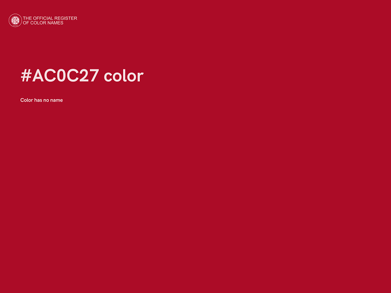#AC0C27 color image