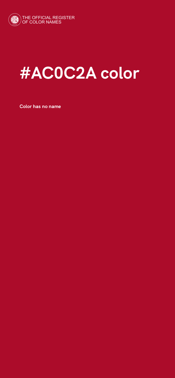 #AC0C2A color image