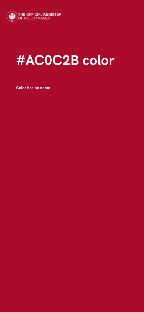 #AC0C2B color image