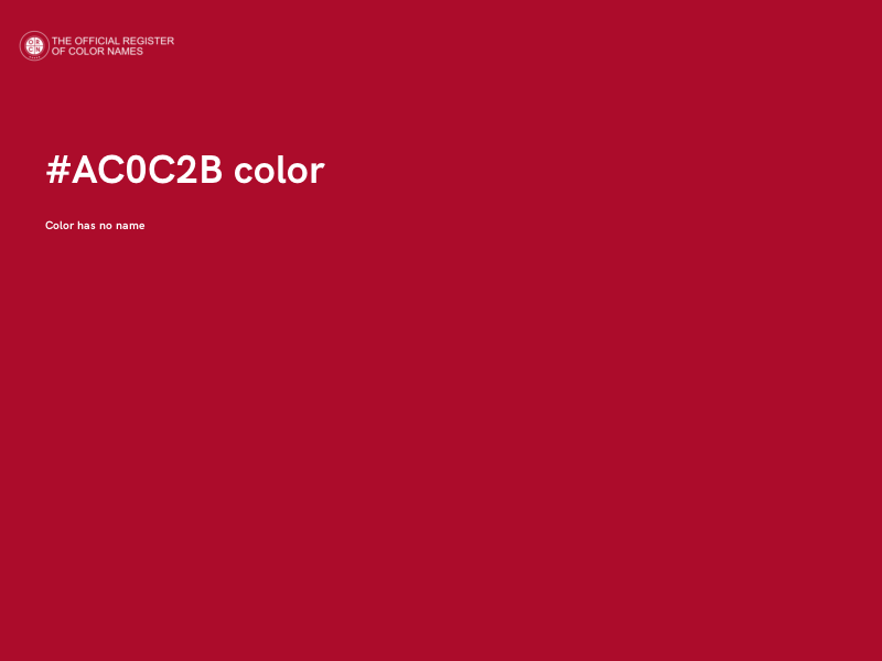 #AC0C2B color image