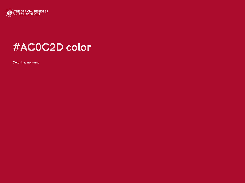 #AC0C2D color image
