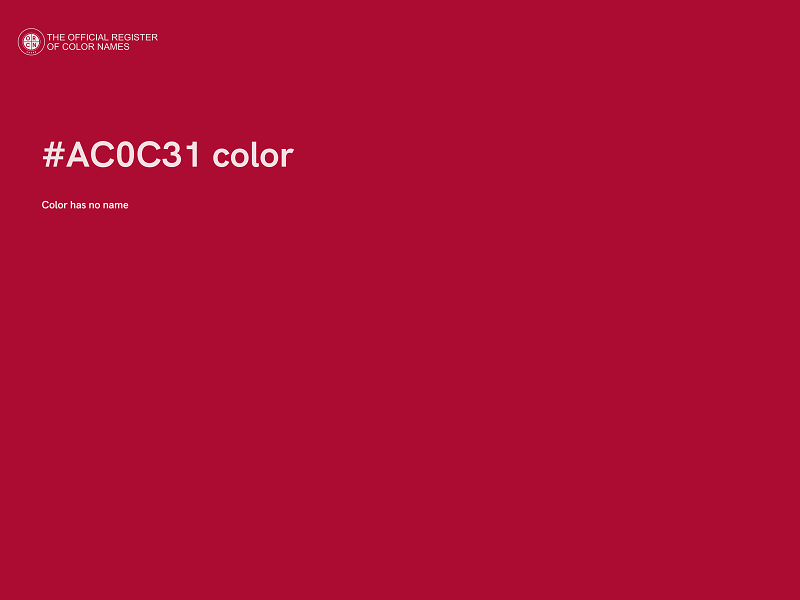 #AC0C31 color image