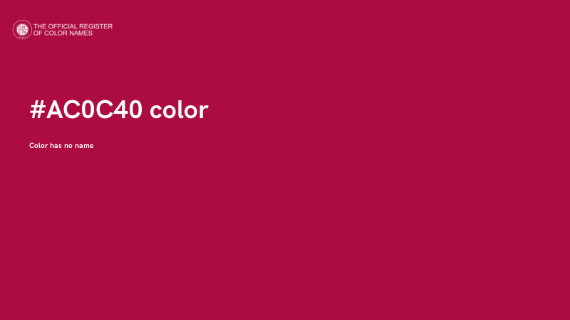#AC0C40 color image