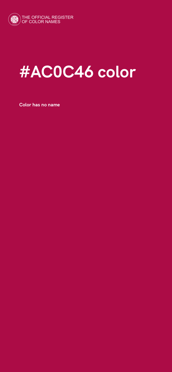 #AC0C46 color image
