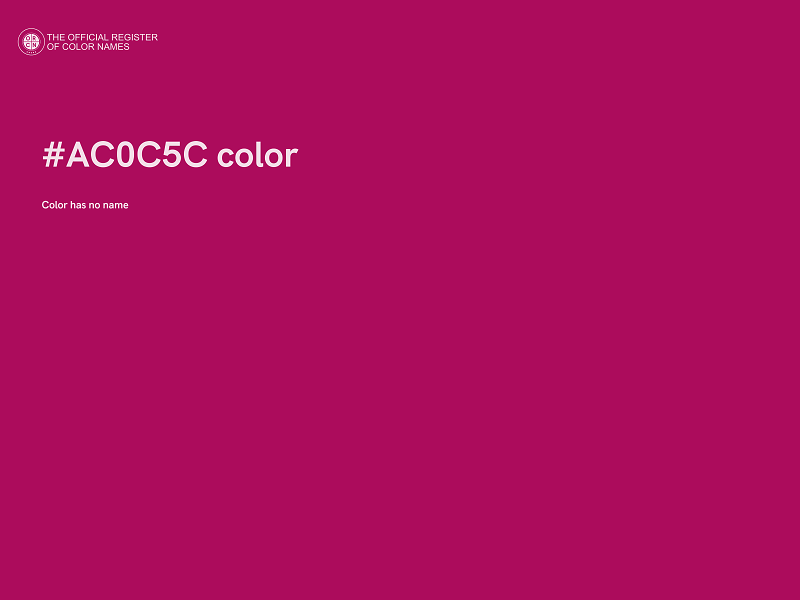 #AC0C5C color image