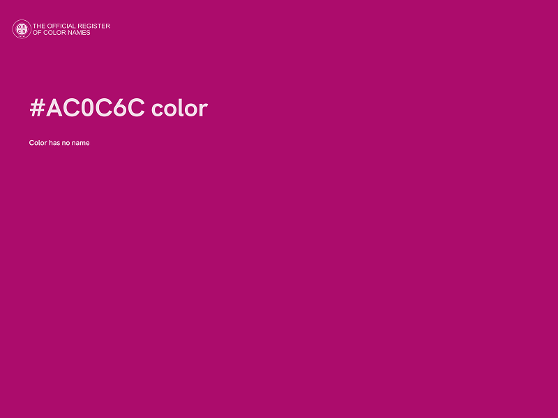 #AC0C6C color image