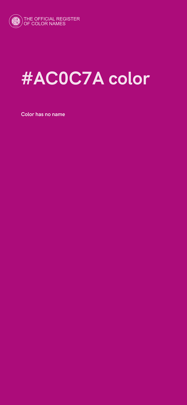 #AC0C7A color image